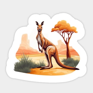 Cute Kangaroo Sticker